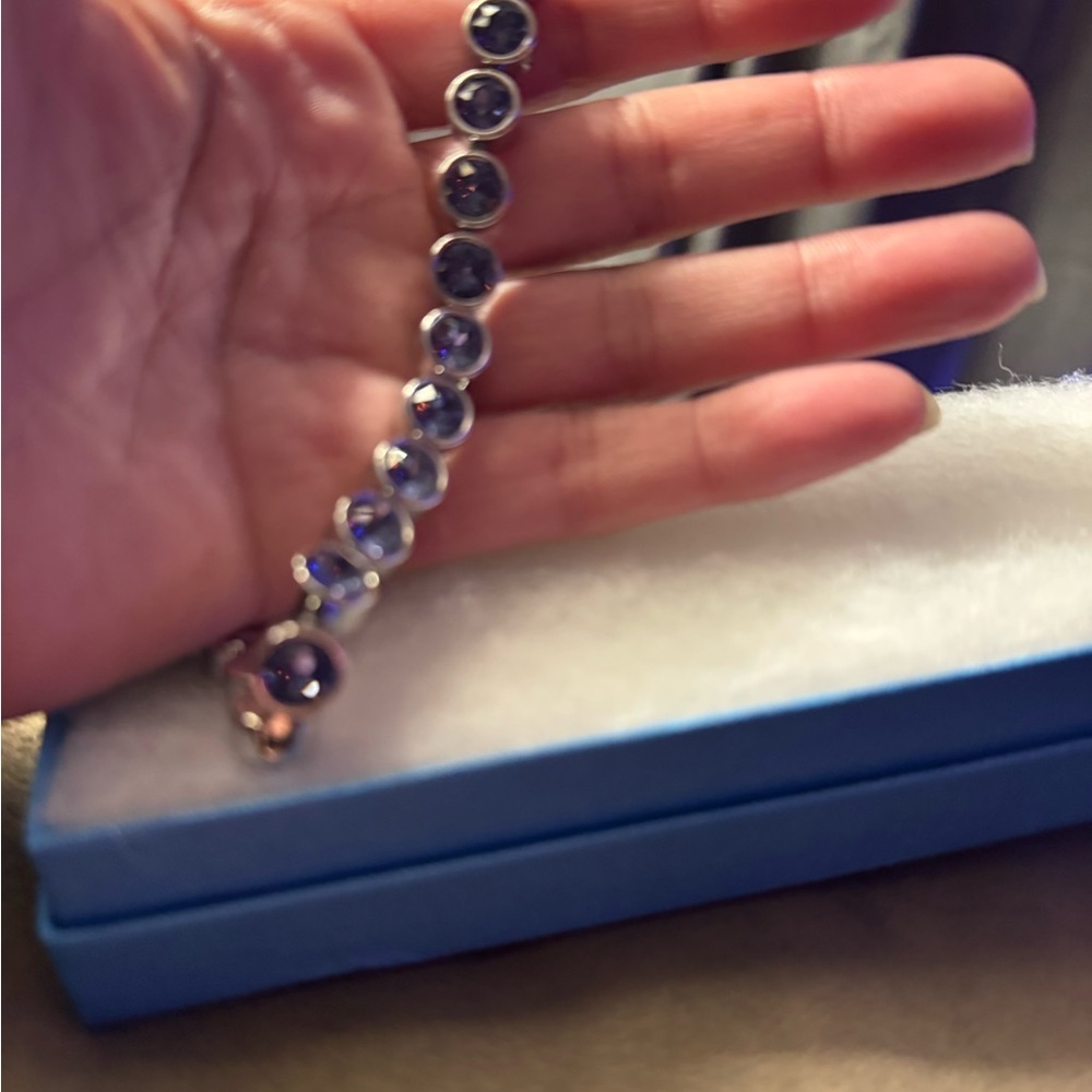 Touchstone Crystal Ice Bracelet Dark Purple Ice Bracelet. NIB.